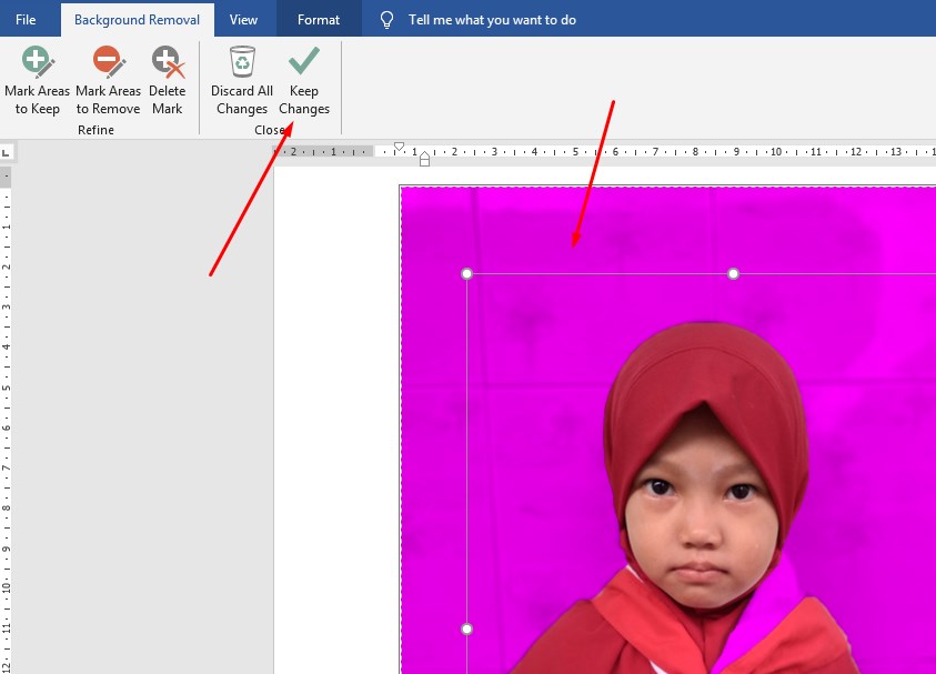 cara menghilangkan warna background di word