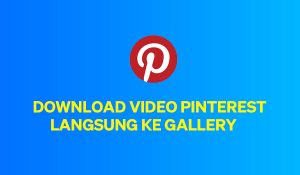Cara Mendownload Video Di Pinterest Langsung Ke Gallery