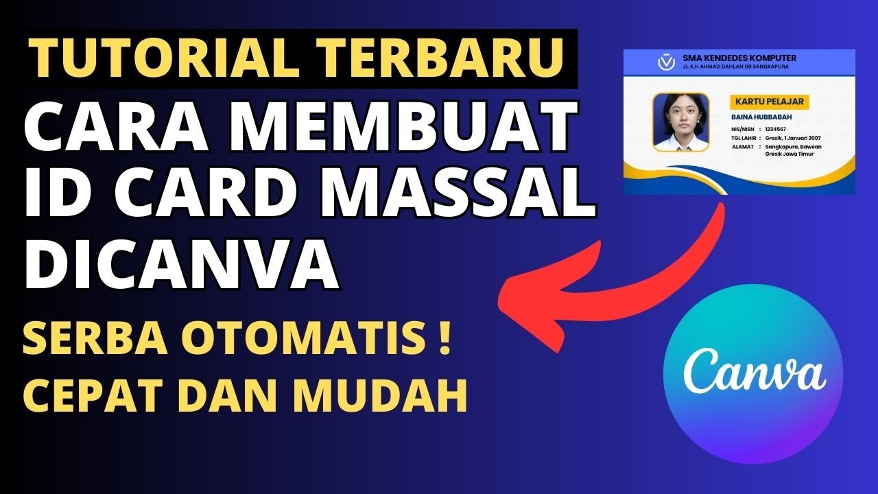 Cara Membuat ID Card Massal Di Canva